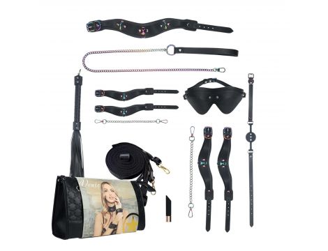 Zestaw BDSM Venice Collection z torbą Ouch! czarny