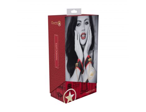 Kajdanki Milan Collection Ouch czarny czerwony