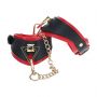 Kajdanki Milan Collection Ouch czarny czerwony - 3