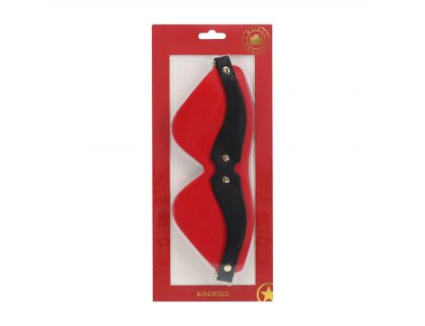 Opaska na oczy Milan Ouch czarno czerwona - 4