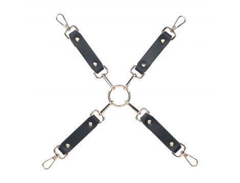 Łącznik do hogtie Milan Collection Ouch! czarny czerwony - 3