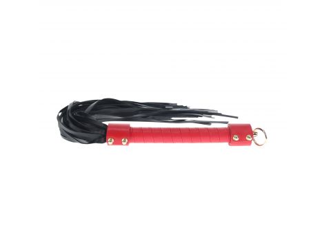 Flogger Milan Collection Ouch czarny czerwony - 2