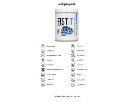 Lubrykant ekstra gęsty Fist It na bazie wody 1000 ml - 7