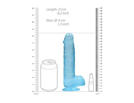 Realistic Dildo with Balls - 8""""/ 21 cm - 5