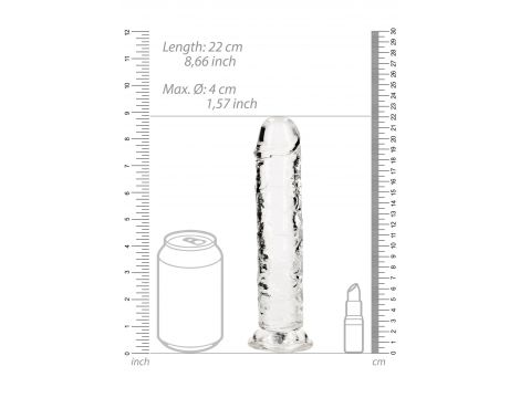 Straight Realistic Dildo with Suction Cup - 8'' / 20 - 5
