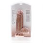 Dildo realistyczne RealRock grube z moszną 23 cm cieliste - 4