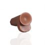 Dildo realistyczne RealRock grube z moszną 23 cm cieliste - 10
