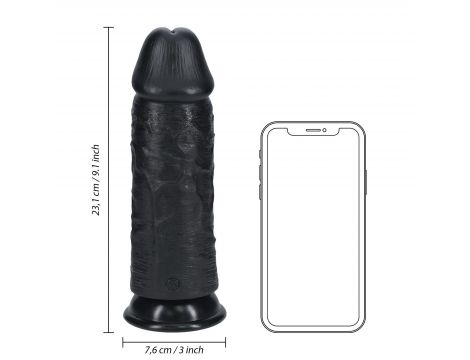 Dildo realistyczne grube bez jąder RealRock 23 cm - 5