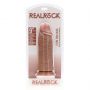 Dildo realistyczne RealRock grube proste 23 cm beżowe - 4