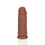 Dildo realistyczne RealRock grube proste 23 cm beżowe - 6