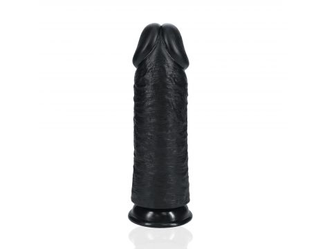 Dildo realistyczne RealRock grube proste bez jąder 25 cm czarne - 8