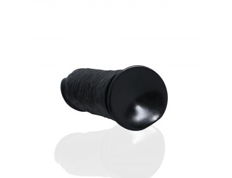 Dildo realistyczne RealRock grube proste bez jąder 25 cm czarne - 4