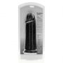 Dildo realistyczne RealRock grube proste bez jąder 25 cm czarne - 2