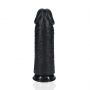 Dildo realistyczne RealRock grube proste bez jąder 25 cm czarne - 9