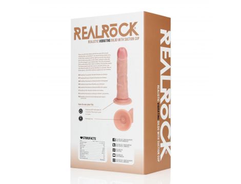 Wibrator realistyczny RealRock zakrzywiony cielisty 15,5 cm - 2