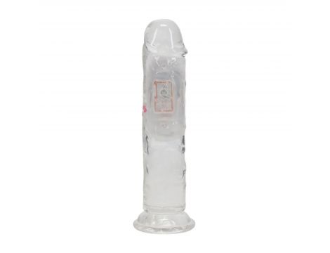 Wibrator LED RealRock przezroczysty TPE 16,5 cm - 3