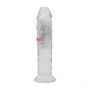 Wibrator LED RealRock przezroczysty TPE 16,5 cm - 7