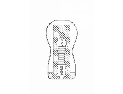 Masturbator usta Dark Easy Rider ShotsToys 15,7 cm - 2