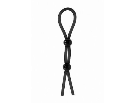 Pierścień erekcyjny ShotsToys Double Ring Booster silikonowy czarny - 2