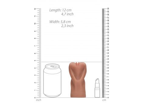 Masturbator waginalny Nauczycielka S-Line opalony TPR 10 cm - 9