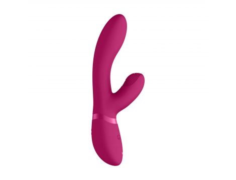 Wibrator króliczek silikonowy Vive Kyra różowy USB 21 cm - 5