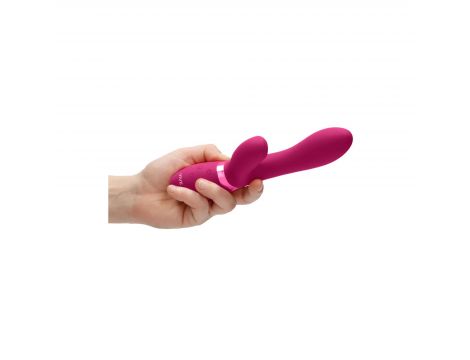 Wibrator króliczek silikonowy Vive Kyra różowy USB 21 cm - 9