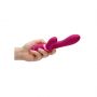 Wibrator króliczek silikonowy Vive Kyra różowy USB 21 cm - 10