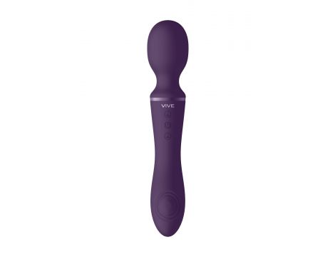 Różdżkowibrator silikonowy Vive Enora fioletowy USB 22 cm - 10