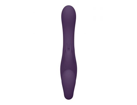 Strapon wibrujący Vive Suki fioletowy silikonowy USB - 2
