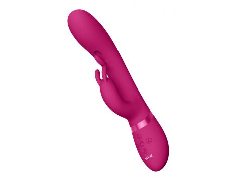 Wibrator króliczek Vive Tama różowy USB 27,6 cm - 4