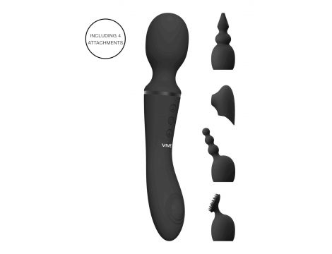 Stymulator łechtaczki Vive Nami czarny silikonowy USB - 4