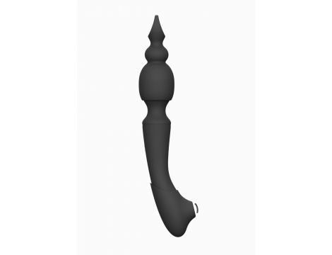 Stymulator łechtaczki Vive Nami czarny silikonowy USB - 7