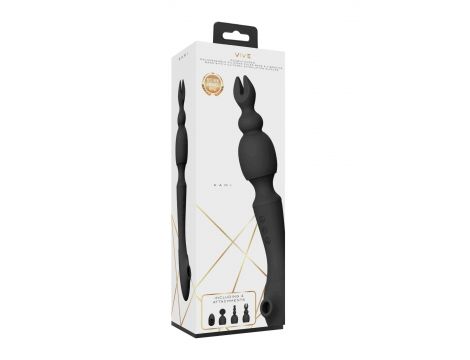 Stymulator łechtaczki Vive Nami czarny silikonowy USB - 5