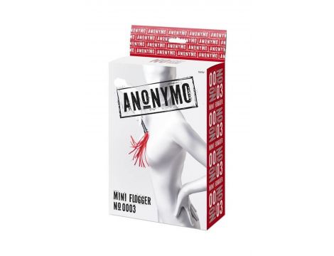 Flogger zamszowy Anonymo czerwony 28 cm