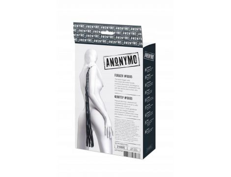 Pejcz zamszowy Anonymo czarny 64 cm - 3