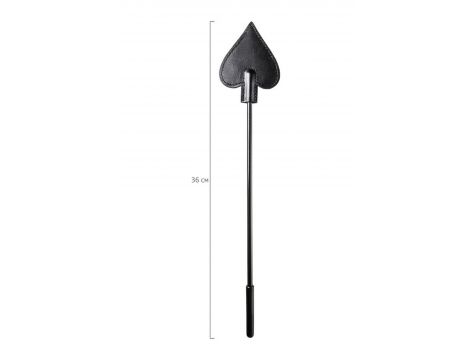 Bicz skórzany PU Anonymo Stack czarny 36 cm - 4