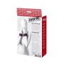 Anonymo handcuffs, velour, red, 24 cm - 8