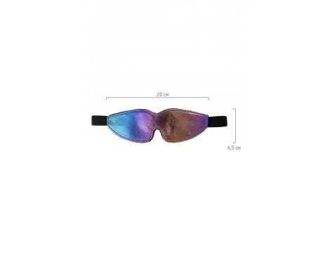 Maska BDSM Anonymo PVC z nadrukiem 27,5 cm - 7