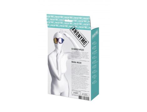 Maska BDSM Anonymo PVC z nadrukiem 27,5 cm - 6