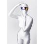 Maska BDSM Anonymo PVC z nadrukiem 27,5 cm - 4