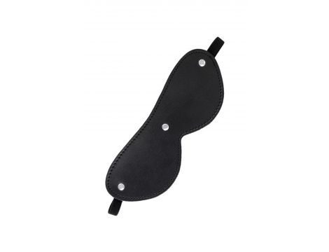 Maska BDSM Anonymo skóra PU czarna 24 cm