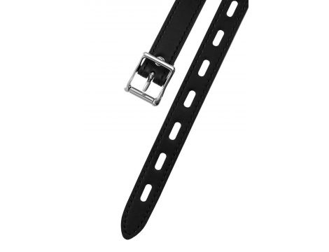 Knebel BDSM Anonymo regulowany czerwono czarny 64 cm - 6