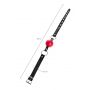 Knebel BDSM Anonymo regulowany czerwono czarny 64 cm - 8
