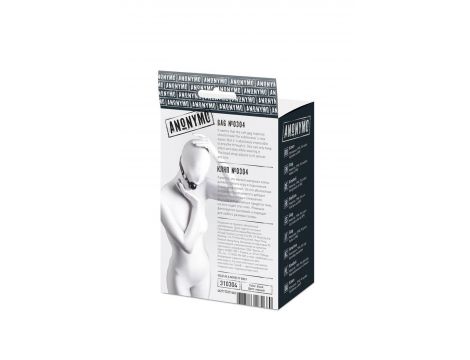 Knebel kulowy Anonymo TPR czarny 64 cm