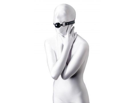 Knebel kulowy Anonymo TPR czarny 64 cm - 2