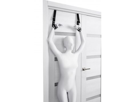 Srebrne kajdanki do drzwi Anonymo 23 cm - 2