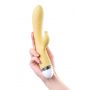 Wibrator króliczek Flovetta Aster silikonowy żółty USB 22 cm - 5
