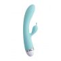 Wibrator króliczek Flovetta Iris silikonowy miętowy USB 22 cm - 4