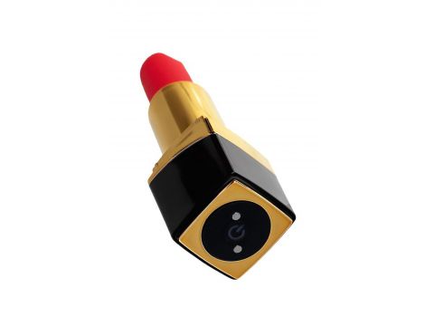 Mini wibrator szminkowy Pansies Toyfa czarny ABS 9 cm USB - 2