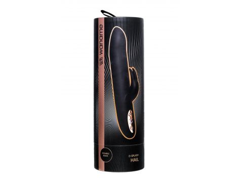 Unrealistic WANAME D-SPLASH HAIL vibrator, silicone, black, 23.8 cm - 10